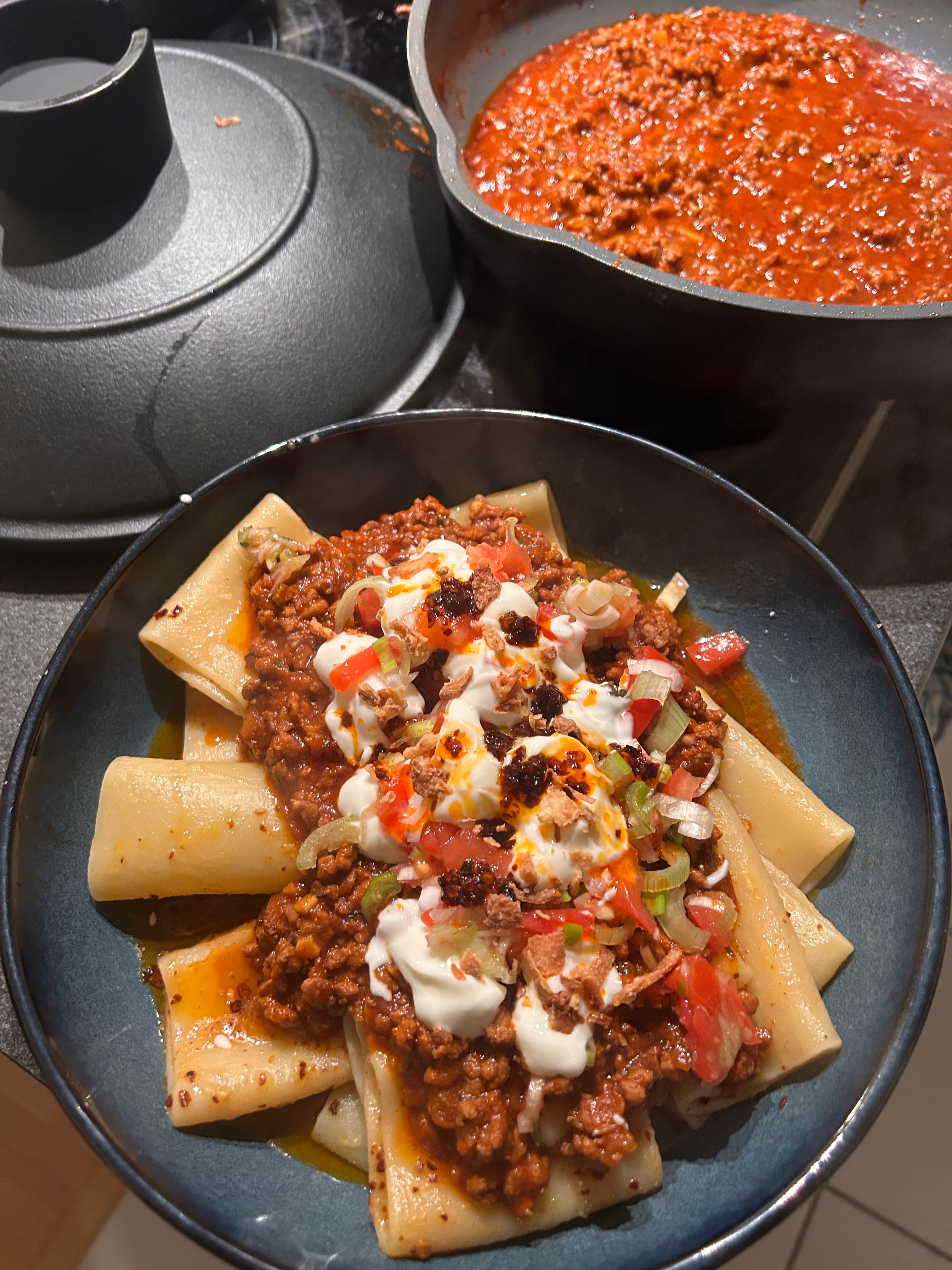 Morroccan Lamb mince pasta photo 1