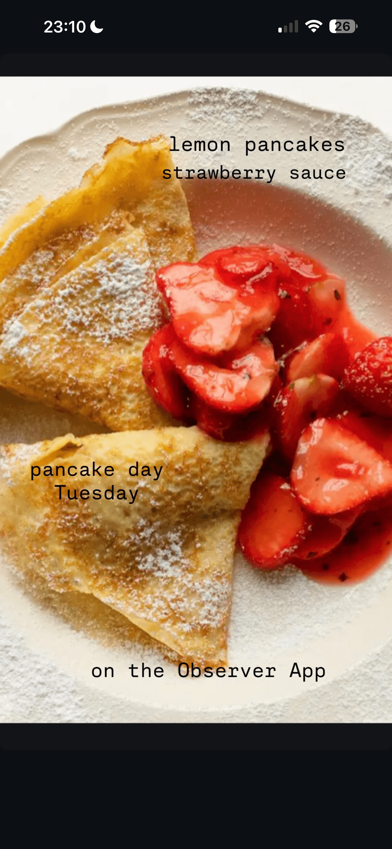 Pancakes with strawberries photo 1